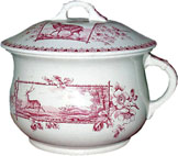 Stag Pattern Chamber Pot